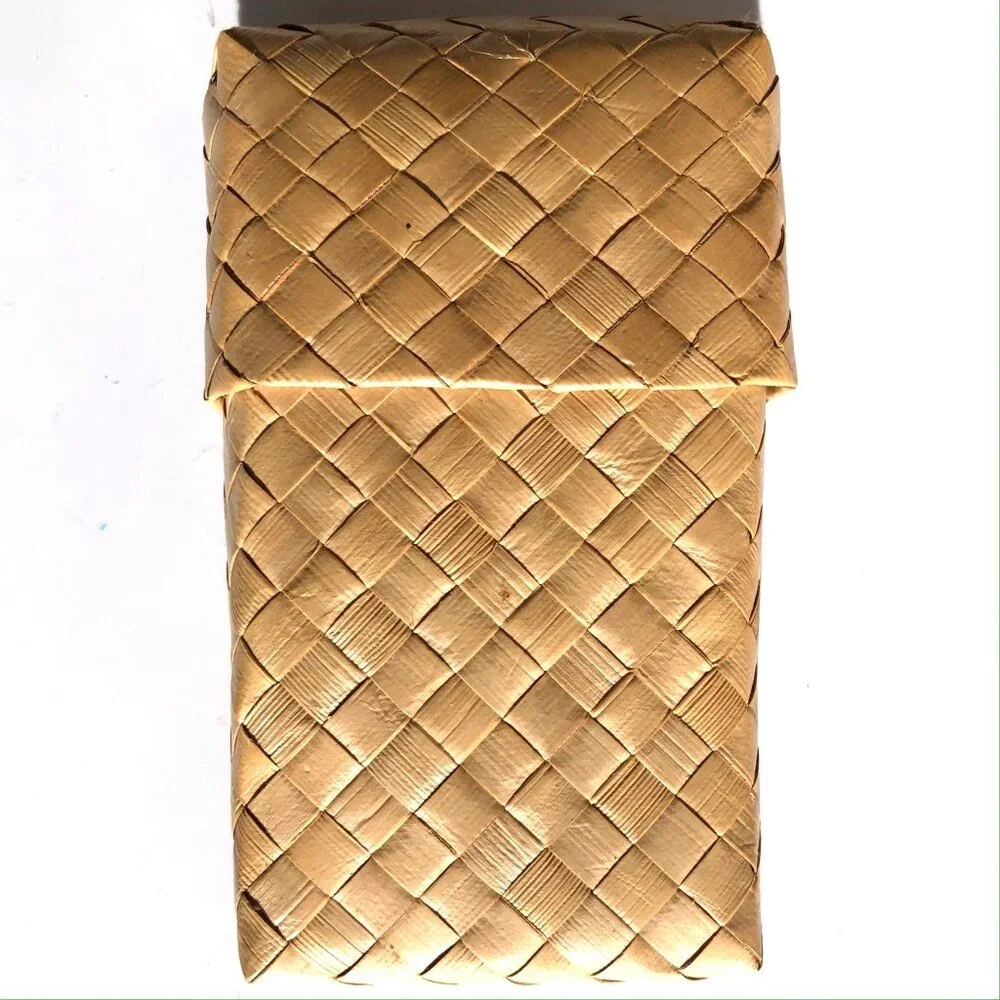 Lauhala Basket Gift Box hand woven palm leaf Hawaiian Hawaii keepsake storage